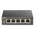 D-Link 5-Port Gigabit PoE+ Unmanaged/Plug and Play (60W Total PoE Budget 4xPort) Metal Compact Desktop Switch - (DGS-1005P)