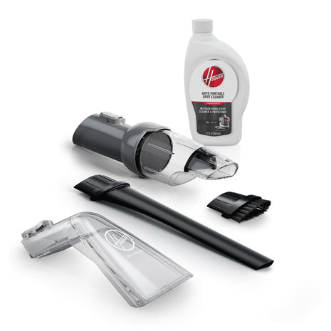Hoover CleanSlate 5-Piece Interior Car Cleaning Kit, Compatible with Hoover Spot & Carpet Cleaners, Removes Wet & Dry Messes, Includes Auto Cleaning Solution for Upholstery and Carpeted Floor Mats