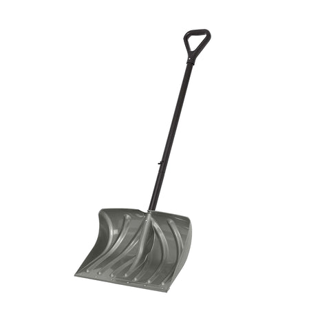 Suncast 20 inch Combination Snow Shovel/Pusher, Grey/Black
