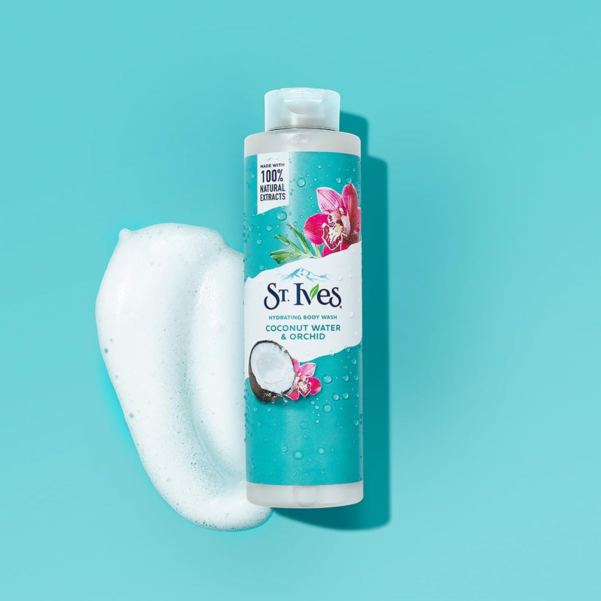 St. Ives Hydrating Body Wash/Shower gel for women with Moisturizing extracts of Coconut Water & Orchid | 100% Natural Extracts | Cruelty Free | Paraben Free |473ml