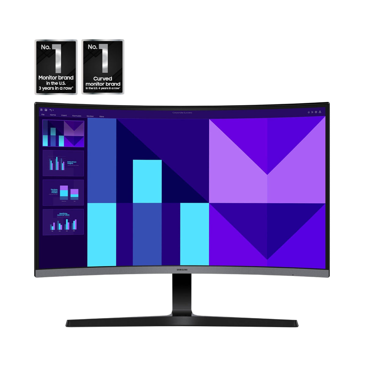 SAMSUNG 32-inch S3 (S39GD) FHD 100Hz Curved Monitor, Game Mode, Eye Saver Mode, Multiple Connectivity with HDMI Port, Built-in Speakers, LS32D396GANXZA, 2025