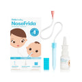 Frida Baby Saline Kit, Includes NoseFrida Nasal Aspirator for Baby, Baby Nose Sucker, Saline Nasal Spray for Babies with 10 Extra Hygiene Filters, Nasal Spray Decongestant, 0.68 fl oz
