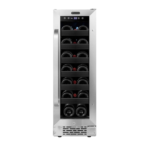 Whynter BWR-208SB Stainless Steel 12 inch Built-in 20 Bottle Undercounter Wine Refrigerator with Reversible Door, Digital Control and Lock