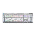 Logitech G915 X Lightspeed Wireless Mechanical Gaming Keyboard, Double-Shot PBT Keycaps, Fully Programmable Keys, RGB Backlit Mac/PC Gaming Keyboards, Aluminum Finish, GL Tactile Switches, White
