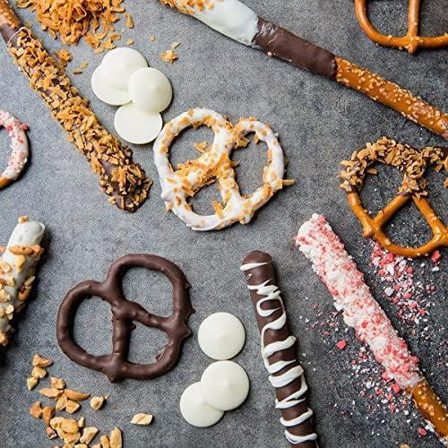 KIDU Chocolate Melting Wafers Bulk Bag Perfect For Dipping, Deserts, Baking And More (2 Pound, Milk New)