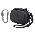 Flymile Carrying Case for DJI Osmo Action 5 Pro/4/3, Small Storage Bag for GoPro, PU Hard Travel Protector Case for Insta360 Ace/Ace Pro/2 with Wrist Strap & Carabiner Protective Accessories(Black)