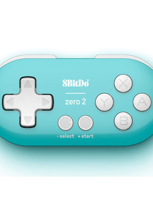 Nargos 8Bitdo Zero 2 Bluetooth Key Chain Sized Mini Controller for Nintendo Switch, Windows, Android and macOS (Turquoise Edition)