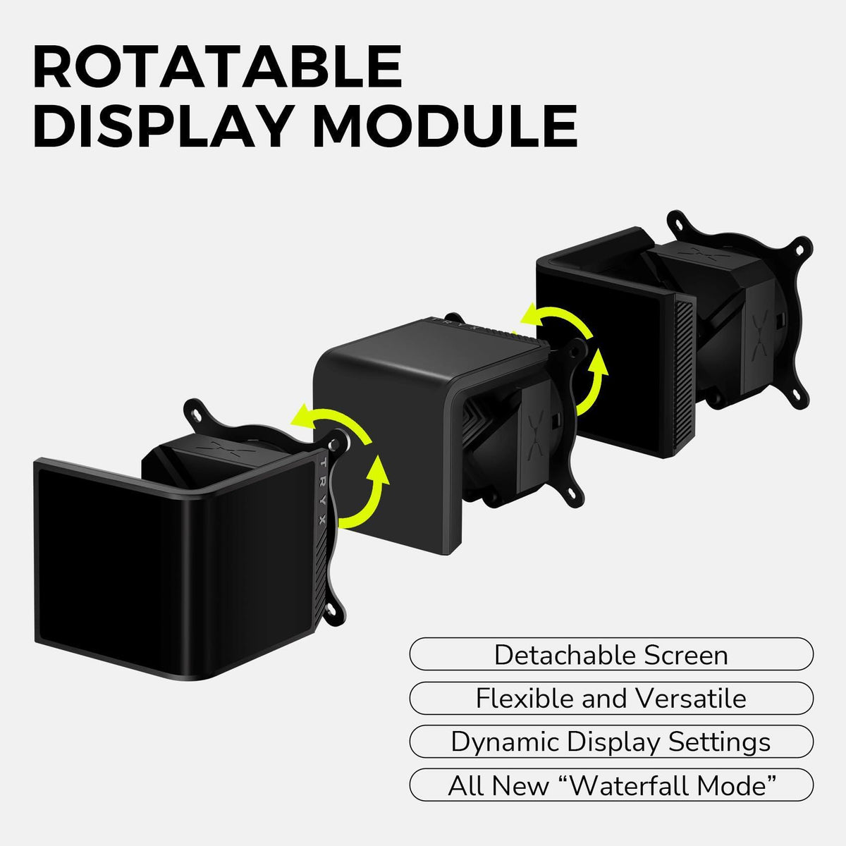TRYX Panorama SE 360 ARGB 360mm AIO Rotatable 6.5'' AMOLED Curved Screen 3D Anamorphic Effect Customizable AIO Cooler 360mm Asetek Adela 280w TDP ARGB Fan Intel LGA 1851/1700/1200/115X AMD AM5/AM4