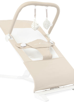 Baby Delight Alpine Deluxe Portable Bouncer, Infant, 0-6 Months, 100% GOTS Certified Cotton Fabrics, Organic Oat