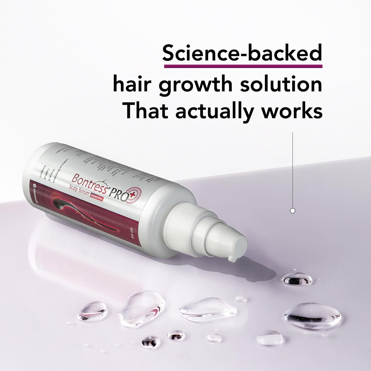 Bontress PRO+ Scalp Serum Fortified with 3% Redensyl, 3% Anagain, 4% Capixyl, 3% Procapil | Hair Serum for Hair Growth & Hair Fall 60ml