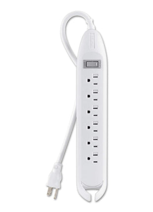 Belkin Power Strip, 6 Outlets, 12 Ft Cord, White