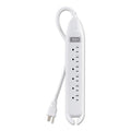 Belkin Power Strip, 6 Outlets, 12 Ft Cord, White