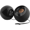 Creative Pebble 2.0 USB-Powered Desktop Speakers with Far-Field Drivers and Passive Radiators for Pcs and Laptops (Black)