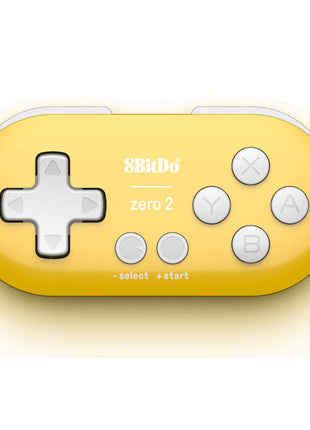 Nargos 8Bitdo Zero 2 Bluetooth Key Chain Sized Mini Controller for Nintendo Switch, Windows, Android and macOS (Yellow Edition)