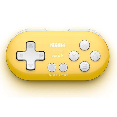Nargos 8Bitdo Zero 2 Bluetooth Key Chain Sized Mini Controller for Nintendo Switch, Windows, Android and macOS (Yellow Edition)