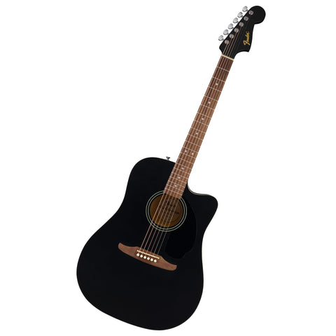 Fender California Debut Redondo CE Series Acoustic Guitar, Beginner Guitar, 2-Year Warranty, Includes Built-In Tuner, Black