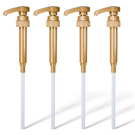 4 Pcs Coffee Syrup Pump Dispenser - Works as Skinny and Torani Syrup Pump - Fits Various 25.4 oz Bottles, Precise Dispensing 0.3oz & Lockable Design, Easy to Use & Clean, Ideal for Liquids