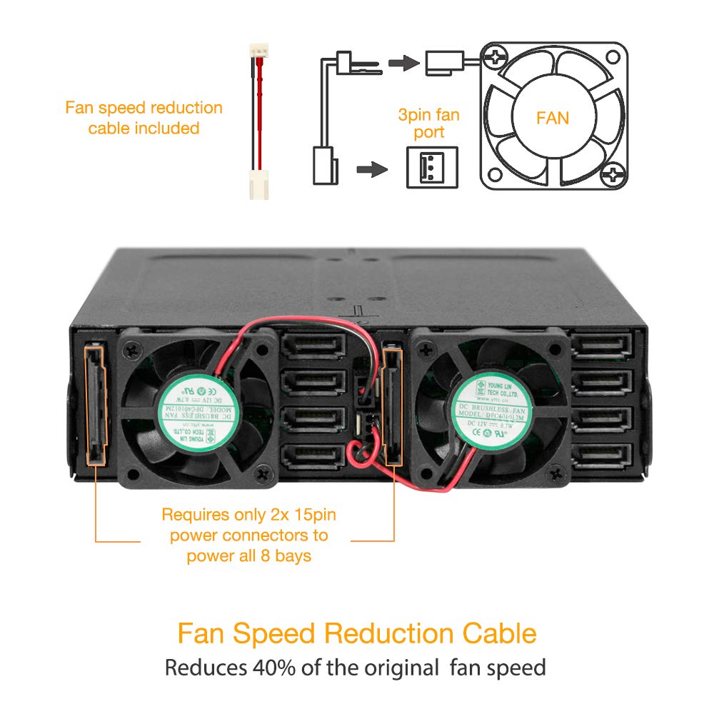ICY DOCK ToughArmor MB998SP-B Drive Enclosure Internal, Matte Black