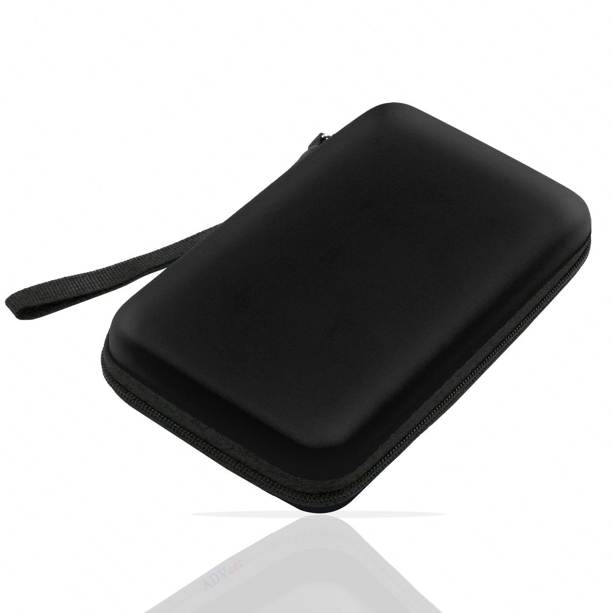 ADVcer 3DS Case, EVA Waterproof Hard Shield Protective Carrying Case with Detachable Hand Wrist Strap Compatible with Nintendo New 3DS, 3DS, 2DS XL or DSi, DS Lite, Black