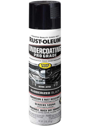 Rust-Oleum 248656 Professional Grade Rubberized Undercoating Spray, 15 oz, Black