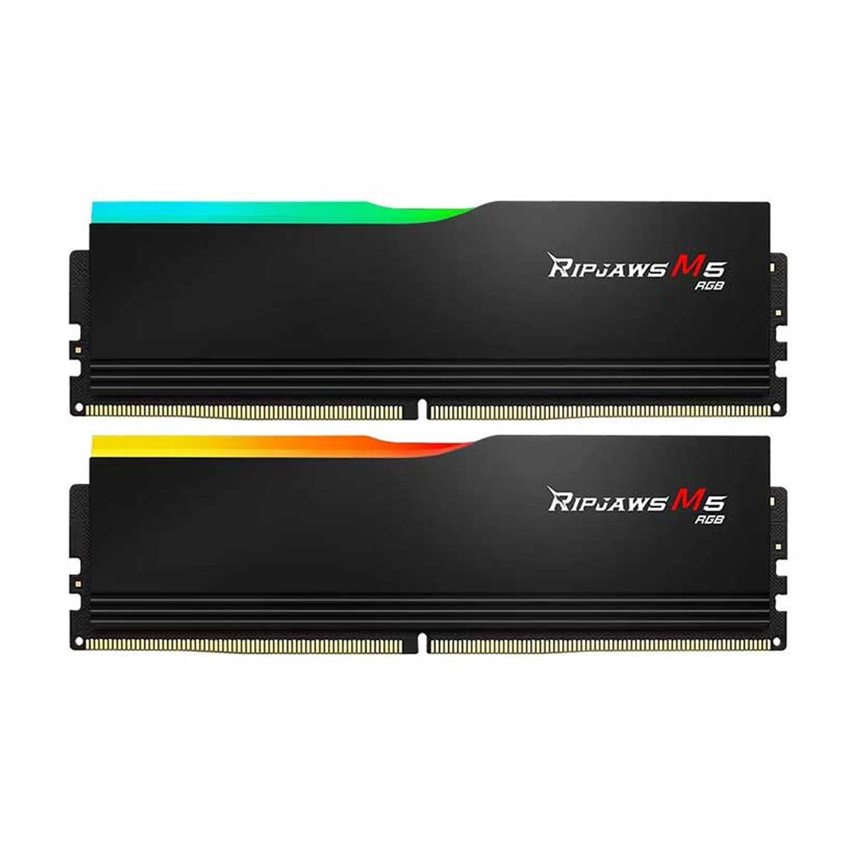 G.Skill Ripjaws M5 RGB (Intel XMP) 32GB (2 x 16GB) DDR5 6000 MHz CL36-36-36-96 1.35V Desktop Memory RAM - F5-6000J3636F16GX2-RM5RK - Black