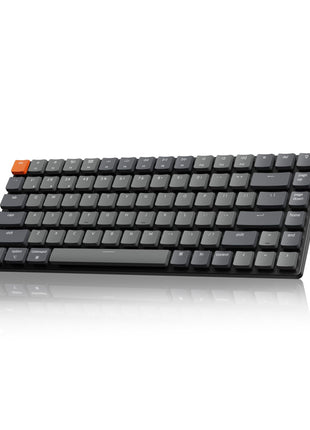 Keychron K3 Version 2, 84 Keys Ultra-Slim Wireless Bluetooth/USB Wired Mechanical Keyboard with White LED Backlit, Low-Profile Keychron Mechanical Brown Switch Compatible with Mac Windows