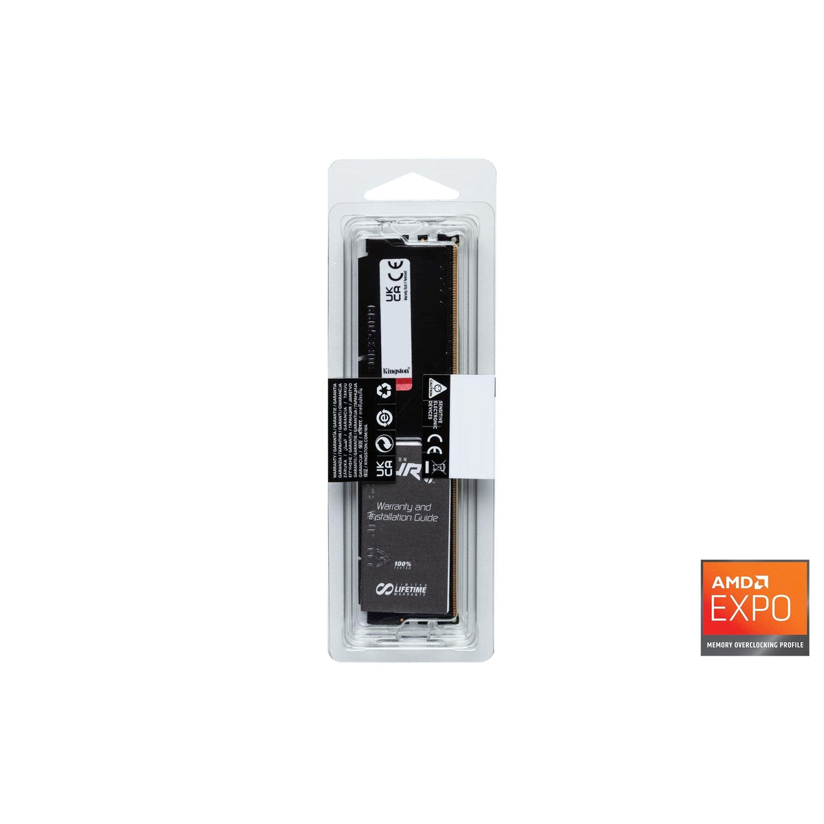 Kingston Fury Beast Black 64GB 5600MT/s DDR5 CL36 Desktop Memory |AMD Expo| Single Module| KF556C36BBE-64