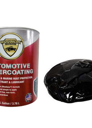 Woolwax One Gallon Auto Truck Undercoating Corrosion Inhibitor Thick Fluid Coating Long Lasting Resists Wash-off Film Barrier Protects For 2 Years and More. BLACK