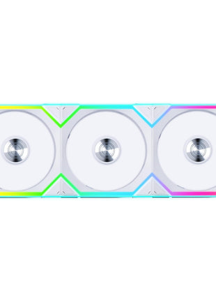 Lian Li UNI Fan SL Wireless (Reverse Blade) 120mm ARGB Fan - Triple Pack - 2.4 GHz Wireless Signal for RGB & Fans Control - Daisy-Chain Design - Controller Included and Required - White (12RSL1W3W)