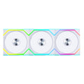 Lian Li UNI Fan SL Wireless (Reverse Blade) 120mm ARGB Fan - Triple Pack - 2.4 GHz Wireless Signal for RGB & Fan Control - Daisy-Chain Design - Controller Included and Required - White (12RSL1W3W)
