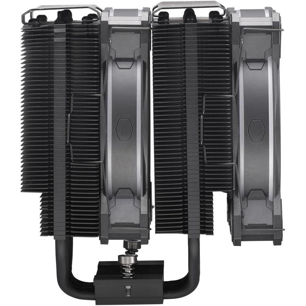 Cooler Master Hyper 622 Halo White Dual Tower CPU Air Cooler, 120 Halo² PWM Fan, Dual Loop ARGB, 6 Copper Heat Pipes, Nickel-Plated, 154mm Tall, AMD Ryzen AM5|AM4, Intel LGA 1851|1700|1200 Brackets