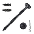 SahncaiTechTrade 3 Inch Deck Screws 50Pcs, Heavy-Duty Structural Wood Screws, Rust Resistant Timber Screws for Timber/Log/Landscaping Wood, T30 Star Bit (#14 x 3)