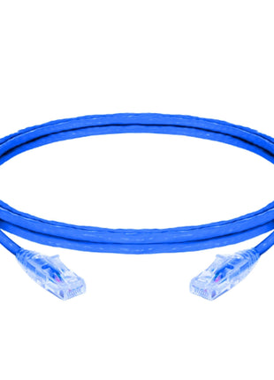 Panduit UTPSP10BUY Category-6 8-Conductor Strain Relief Clear Boot Patch Cord, 10-Feet, Blue