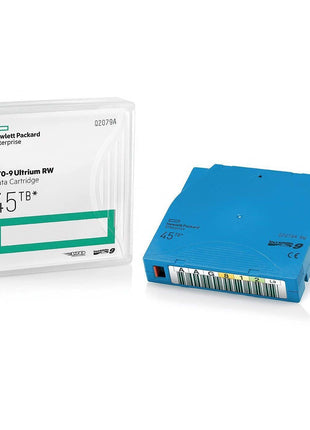 Hewlett Packard Enterprise HPE LTO-9 Ultrium 45TB RW Non Custom Labeled 20 Data Cartridges with Cases