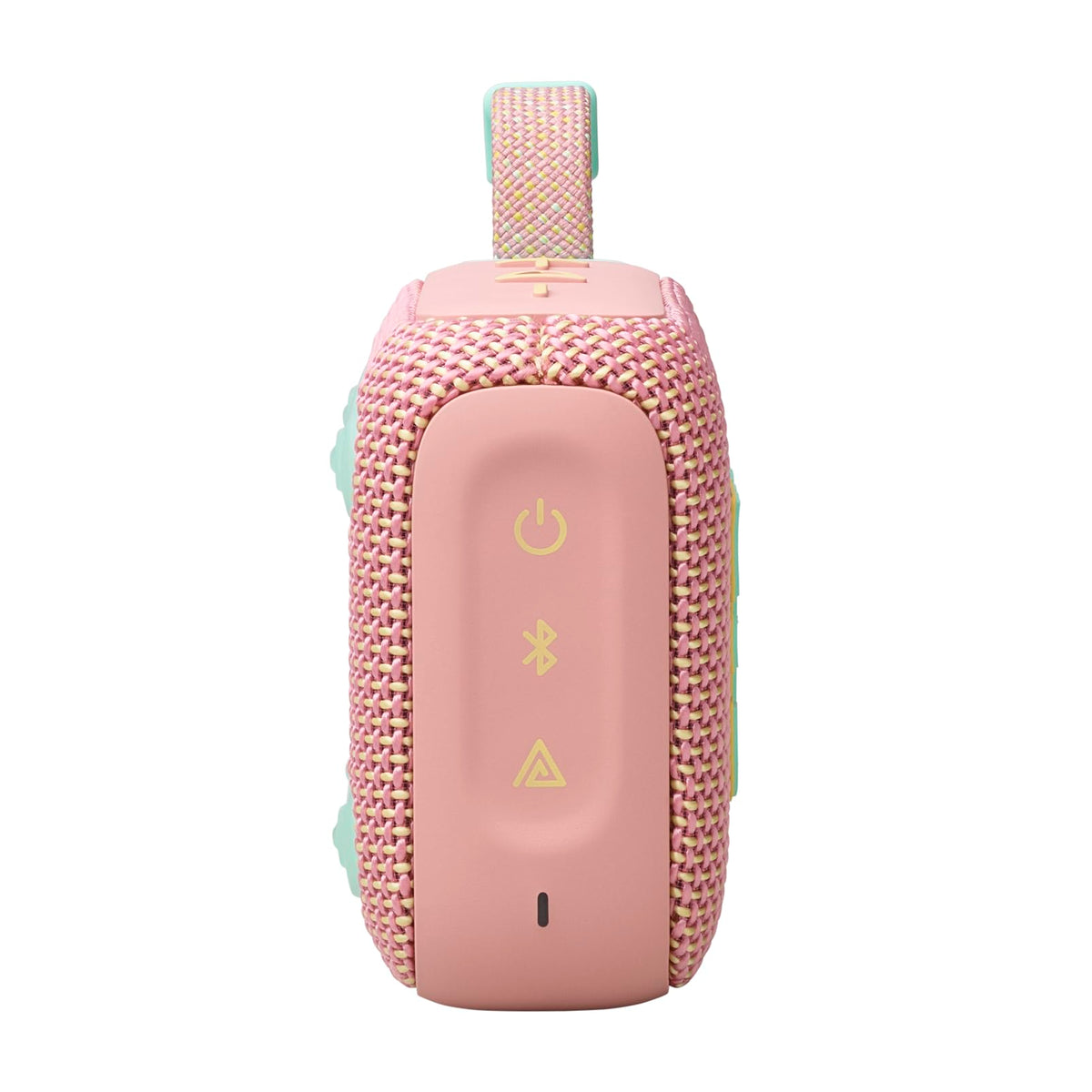 JBL Go 4 - Ultra-Portable, Waterproof and Dustproof Bluetooth Speaker, Big Pro Sound with Punchy bass, 7-Hour Built-in Battery, Made in Part with Recycled Materials (Pink)