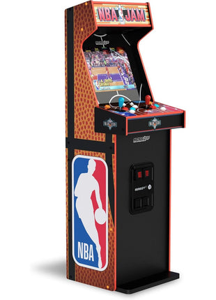 ARCADE1UP NBA Jam Deluxe 2-Player Control Panel Arcade Machine, Built for Your Home, 5 Foot Tall Cabinet with 3 Classic Games