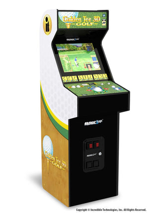 ARCADE1UP Golden Tee 3D Deluxe Arcade Machine, Built for Your Home, Over 5-Foot-Tall Cabinet with 8 Classic Games
