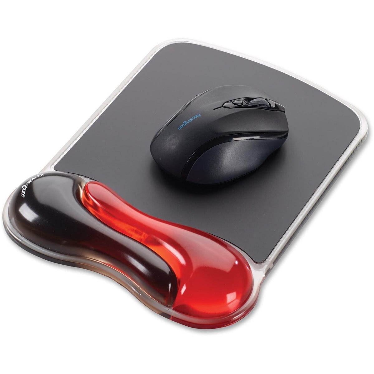 Kensington Duo Gel Mouse Pad with Wrist Rest - Red (K62402AM)