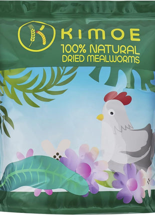 kimoe 5LB 100% Natural Non-GMO Dried mealworms-High-Protein for Birds, Chicken茂录聦Ducks