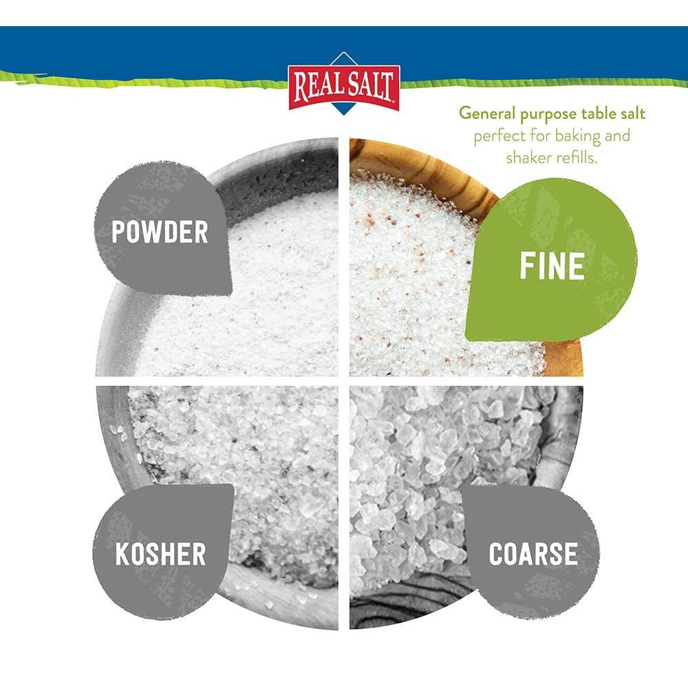 Redmond Real Sea Salt - Natural Unrefined Gluten Free Fine, 10 Ounce Shaker (1 Pack)