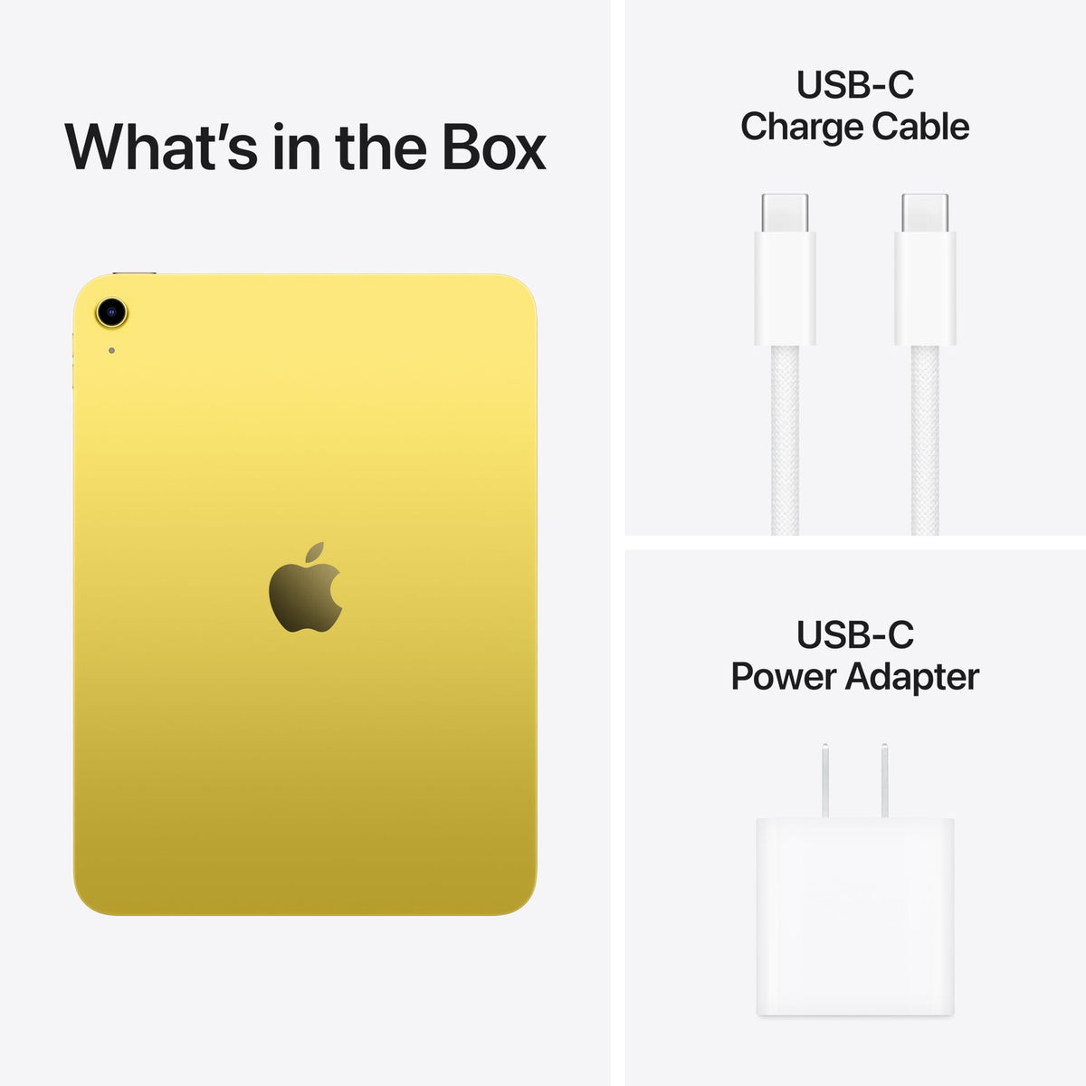 Apple iPad 11-inch: A16 chip, 11-inch Model, Liquid Retina Display, 128GB, Wi-Fi 6, 12MP Front/12MP Back Camera, Touch ID, All-Day Battery Life — Yellow
