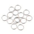 HDSupplies 200 Pieces - 14mm Jump Rings Silver Tone - 16 Gauge (1.2mm Thickness)