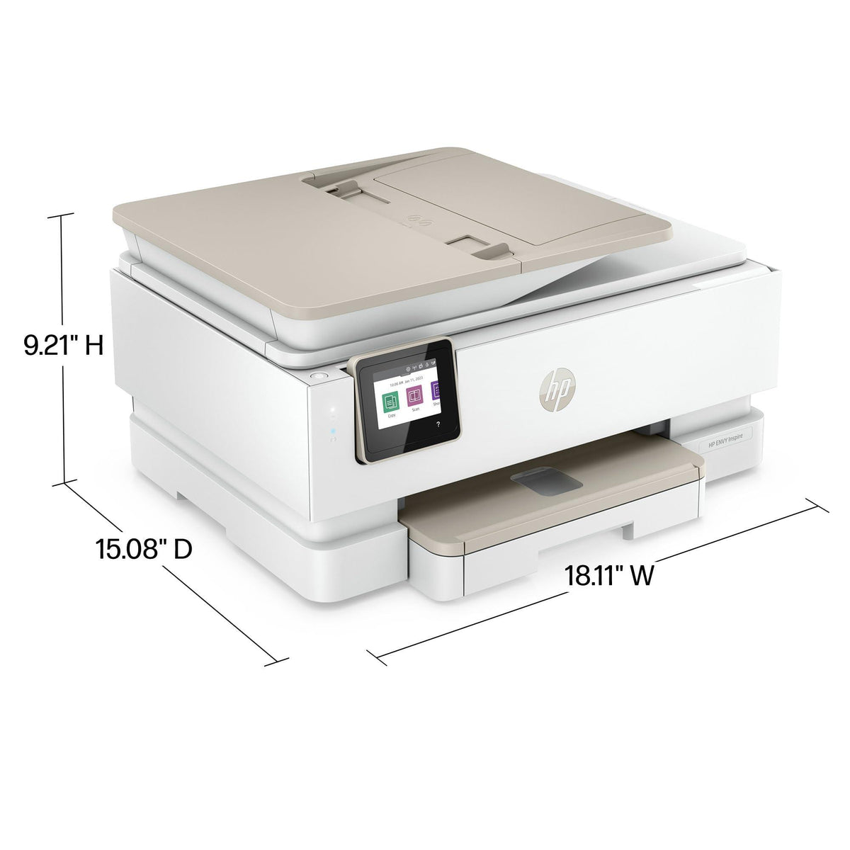 HP ENVY Inspire 7955e Wireless Color Inkjet Printer, Print, scan, copy, Easy setup, Mobile printing, Best-for home, 3 month Instant Ink trial included, White