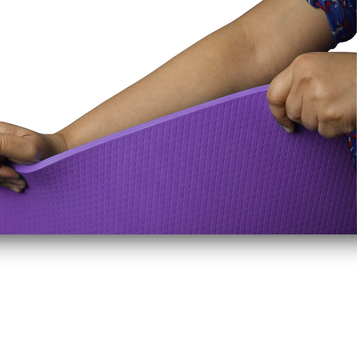 ZUSTLE 10MM Extra Thick Yoga Mat for Men and Women with Anti-Slip, Light Weight, Extra Large Made by EVA Quality for Gym Workout, Yoga Fitness, Pilates, and Meditation - Unisex (PURPLE)