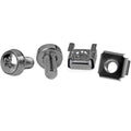 StarTech.com M6 Screws and Cage Nuts - 50 Pack - M6 Mounting Screws and Cage Nuts for Server Rack and Cabinet - Silver , TAA (CABSCREWM6)