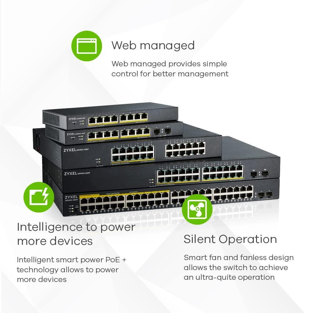 Zyxel 16-Port Gigabit Ethernet Switch | Smart-Managed | Rackmount [GS1900-16]