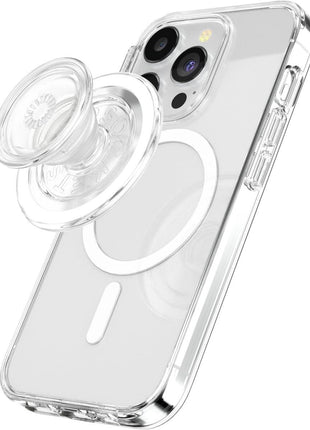 PopSockets Phone Grip for MagSafe, Magnetic Holder, Phone Stand - Clear