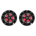 Rockville Pair RKL80MB 900 Watt 8-Inch 2-Way Marine Boat Speakers, IP66 Waterproof, Beat-Sync LED Lights, Rustproof Design, Perfect for Boats and ATVs