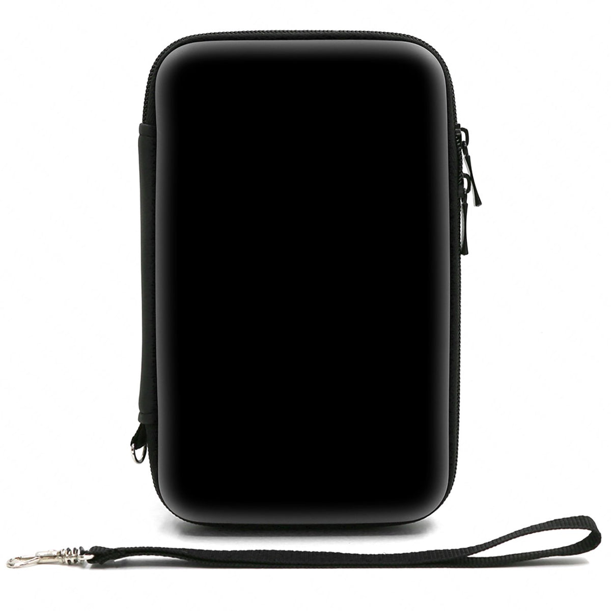 ADVcer 3DS Case, EVA Waterproof Hard Shield Protective Carrying Case with Detachable Hand Wrist Strap Compatible with Nintendo New 3DS, 3DS, 2DS XL or DSi, DS Lite, Black
