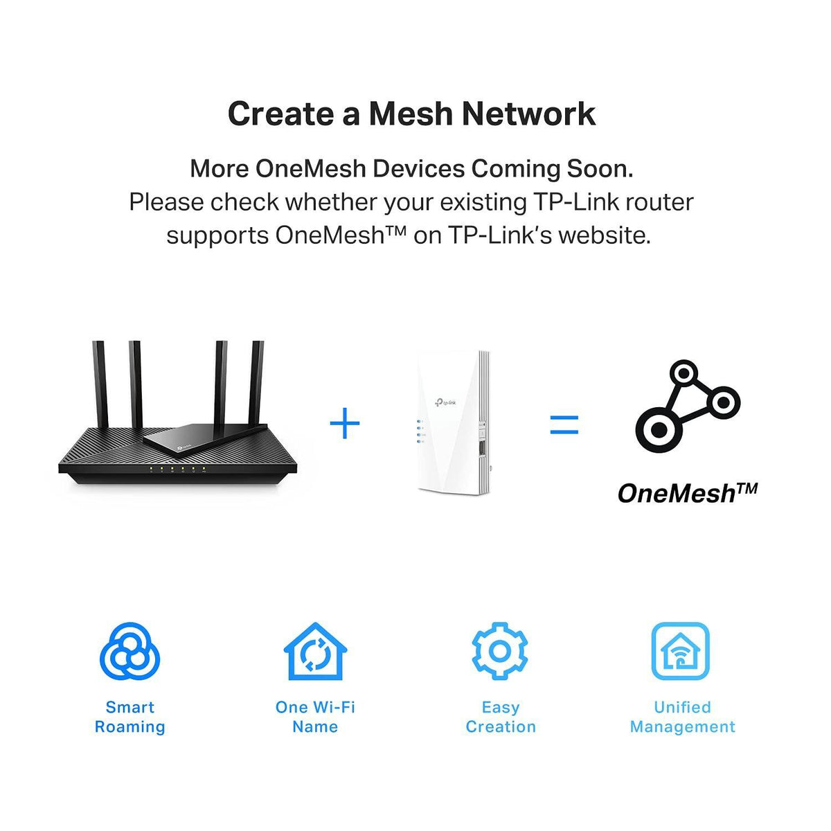 TP-Link AX1500 WiFi Extender Internet Booster(RE500X), WiFi 6 Range Extender Covers up to 1500 sq.ft and 25 Devices,Dual Band, AP Mode w/Gigabit Port, APP Setup, OneMesh Compatible